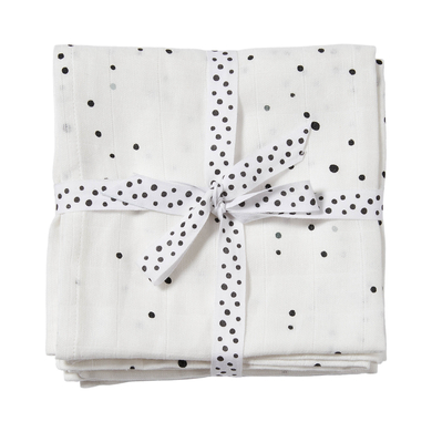 Done by Deer™ Lange enfant Dreamy dots blanc 70x70 cm lot de 2