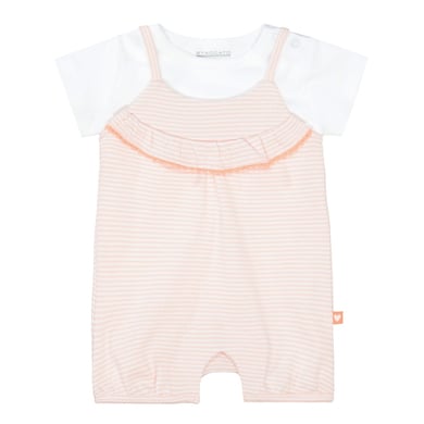 STACCATO Pelele+Camisa peach de rayas suaves