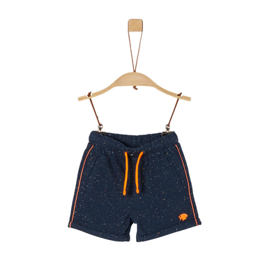 s. Olive r Shorts mélange bleu foncé