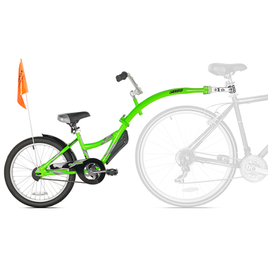 WeeRide Remolque de bicicleta para niños Tandem Copilot Green