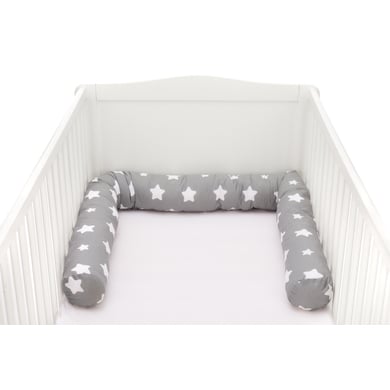 Fillikid Protector para cuna Estrellas 190 cm gris