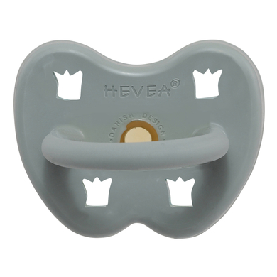 HEVEA Sucette 3 m+ caoutchouc naturel Gorgeous Grey/orthodontique/couronne