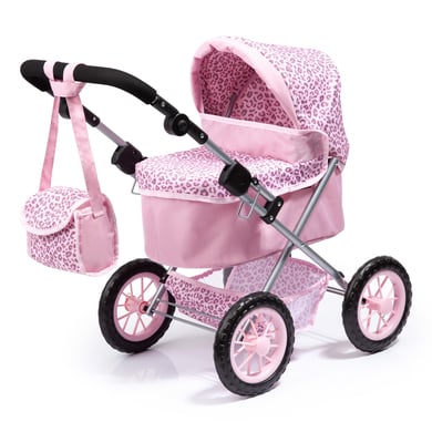 BAYER DESIGN Passeggino per bambole Trendy, Leopard, rosa