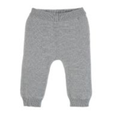 Sterntaler Pantaloni a maglia grigio chiaro melange