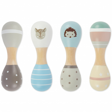 bieco Hochet double haltères bois