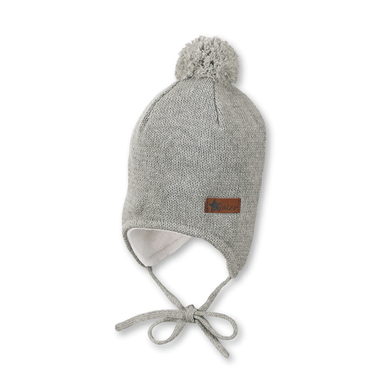 Sterntaler casquette tricotée en argent mélangé