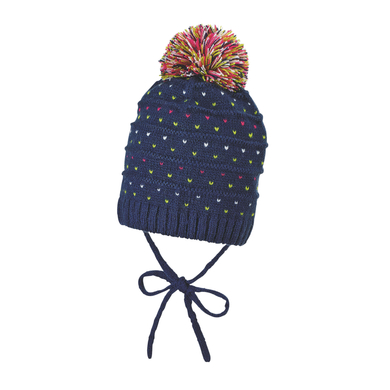 Sterntaler Casquette tricotée marine