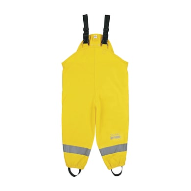 Levně Sterntaler kalhoty do deště s podšívkou žluté
