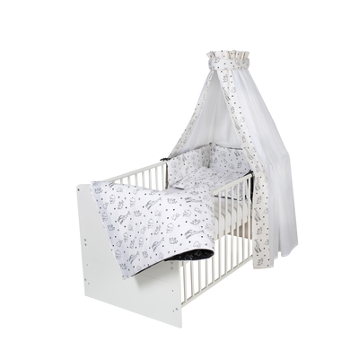 Schardt Komplett seng Klasse ic Hvit Origami Svart 70 x 140 cm