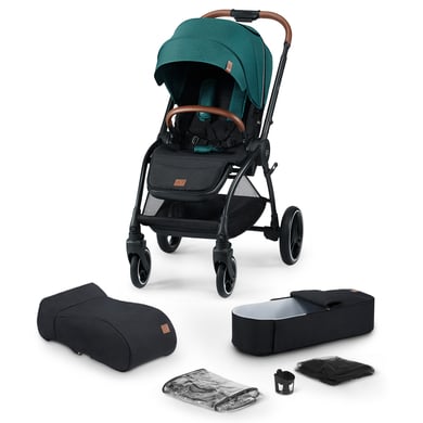 Kinderkraft Poussette duo combinée Evolution Cocoon 2en1 Midnight Green