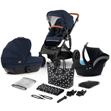 Kinderkraft Poussette trio combinée 3en1 Prime 2020 deep navy