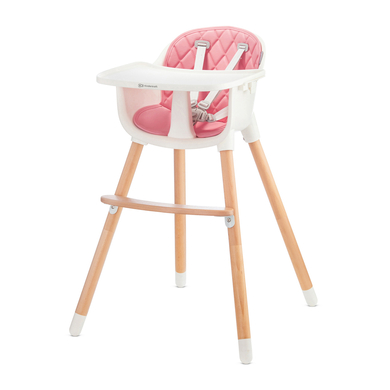 Kinderkraft Chaise haute enfant évolutive Sienna bois rose