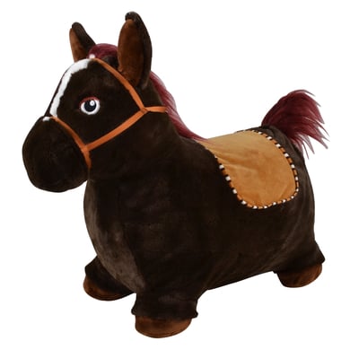 bayer chic 2000 peluche hinchable para saltar caballo marron oscuro