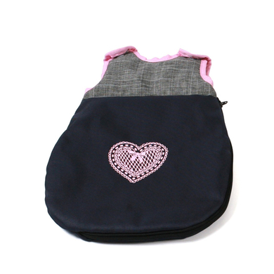 BAYER CHIC 2000 Gigoteuse pour poupée mélange gris bleu marine