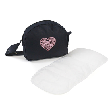 BAYER CHIC 2000 Sac à langer pour poupée mélange gris bleu marine