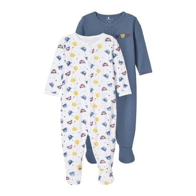 Name it name Combinaison pyjama bébé China Blue lot de 2