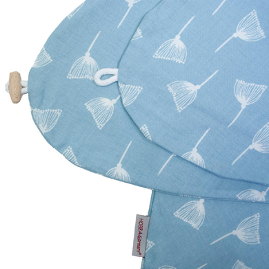 HOBEA Housse de coussin d'allaitement pissenlit bleu clair