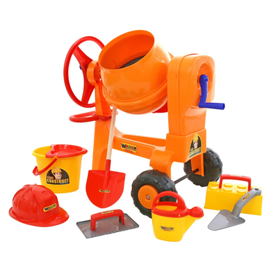 WADER QUALITY Bétonnière enfant et kit chantier 8 pièces