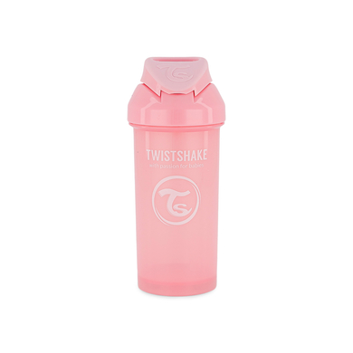 TWIST SHAKE Botella de paja Vaso de Paja 360 ml 12+ meses rosa pastel