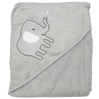 HÜTTE & CO Cape de bain enfant gris 100x100 cm