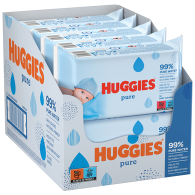 Image of Huggies Zuivere vochtige babydoekjes 10 x 56 doekjes