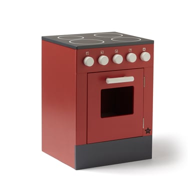 Kids Concept® Cuisinière enfant et four bois rouge