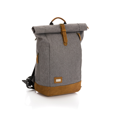 fillikid Sac à langer dos Rolltop Berlin mélange gris