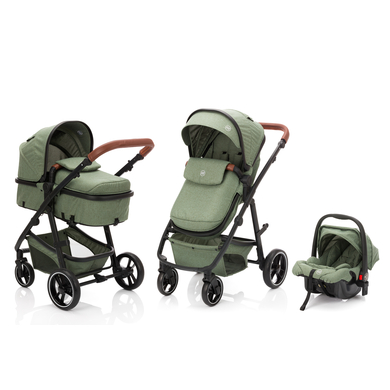 fill Poussette trio combinée 3en1 Panther Elite mélange Forest green