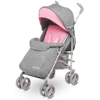 LIONELO Poussette canne bébé Irma légère pliable avec accessoires - Rose