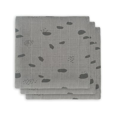 Levně jollein GĂˇzovĂ© pleny 3-pack Spot storm grey 70x70cm