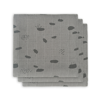 jollein Mullwindeln 3er-Pack Spot storm grey 70x70cm