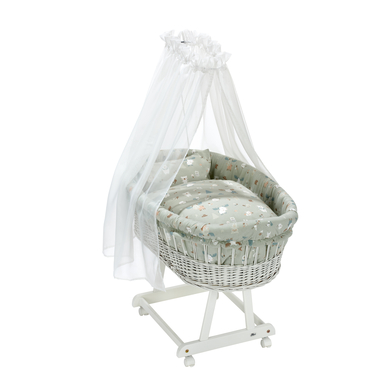 Alvi® Komplettstubenwagen Birthe weiß Baby Forest  - Onlineshop Babymarkt