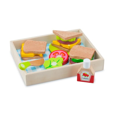 new classic toys sandwich juguete de corte madera