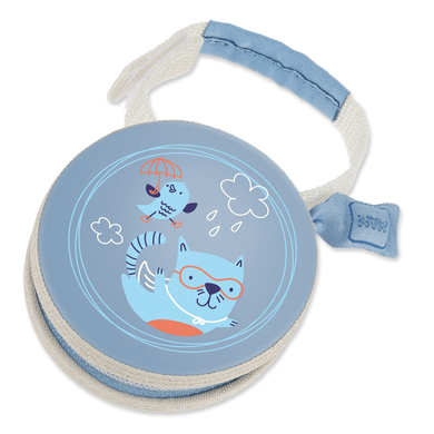 MAM Pochette pour sucette chat bleu
