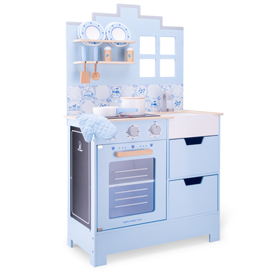 New Classic Toys® Toys Cuisine enfant bois Delfter bleu