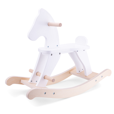 New Classic Toys Animal à bascule cheval bois blanc