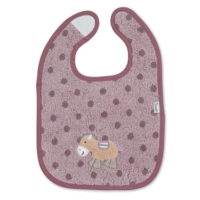 Sterntaler Bavoir à scratch enfant Pauline violet clair