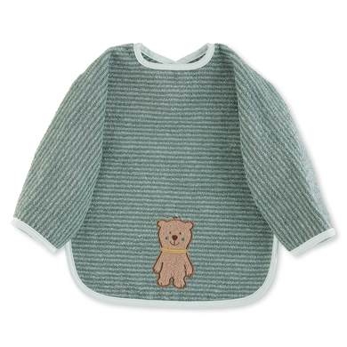 Sterntaler Bavoir enfant manches Ben ours vert moyen