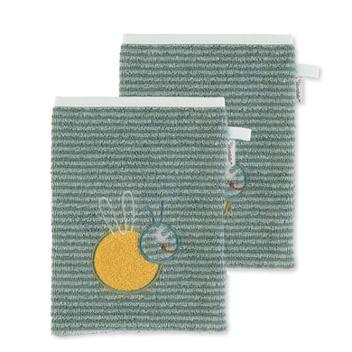 Sterntaler Gant de toilette enfant Ben vert moyen lot de 2