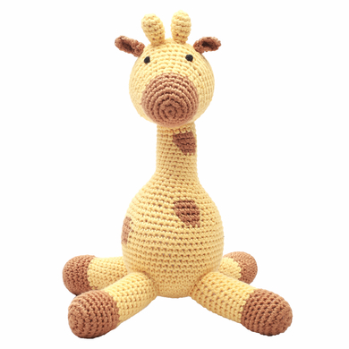 natureZoo of Denmark Peluche à crochet girafe jaune