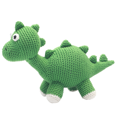 natureZoo of Denmark háčkovaná plyšová hračka Dino, zelená