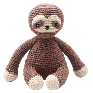 natureZoo of Denmark Peluche à crochet paresseux brun