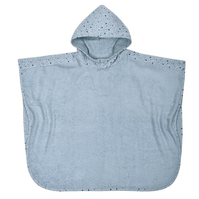 WÖRNER SÜDFROTTIER Poncho de baño ballena acero azul 60 x 75 cm