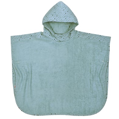 WÖRNER SÜDFROTTIER Poncho de baño de estrellas azul hielo 60 x 75 cm