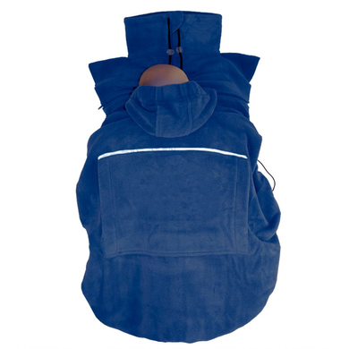 Hoppediz Couverture de portage Basic polaire bleu marine