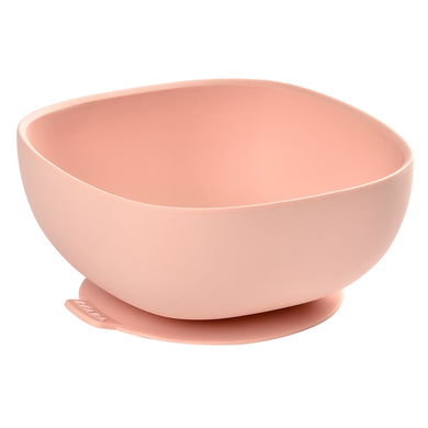 Image of BEABA Ciotola in silicone con ventosa rosa