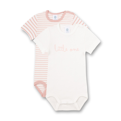 Sanetta Body enfant manches courtes white pebble lot de 2