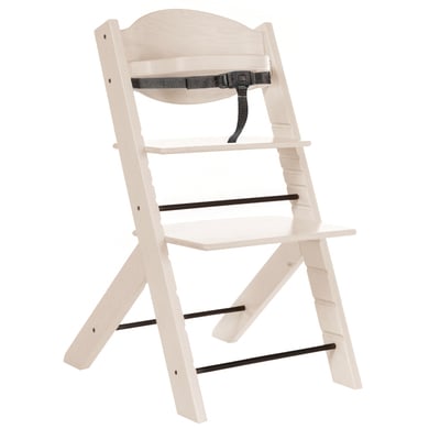 Treppy® Chaise haute enfant évolutive woody snow white bois