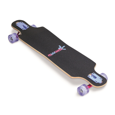 AUTHENTIC SPORTS Longboard enfant Compact ABEC 7 Space, roues lumineuses