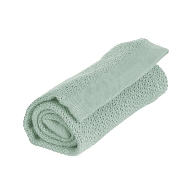 VINTER& BLOOM Coperta Soft Grid - verde acqua